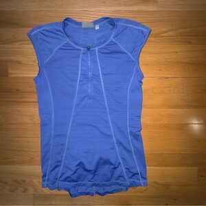 Athleta Pacifica Illume Fitted 1/4 Zip Tank Top Shirt XS Storage Pocket